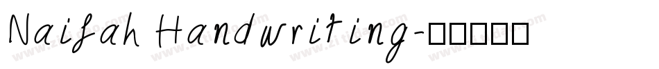 Naifah Handwriting字体转换